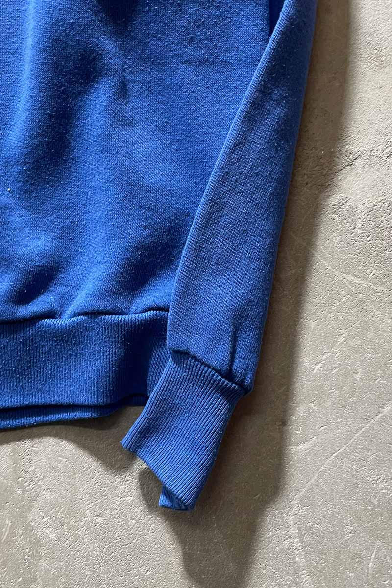 MADE IN USA 80'S JAGUAR PRINT SWEATSHIRT / BLUE [SIZE: XL USED]