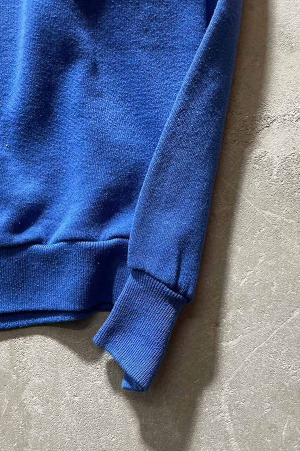 MADE IN USA 80'S JAGUAR PRINT SWEATSHIRT / BLUE [SIZE: XL USED]