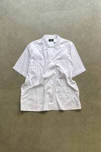 70'S S/S CUBA SHIRT / WHITE [SIZE: L USED]