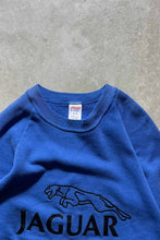 画像をギャラリービューアに読み込む, MADE IN USA 80&#39;S JAGUAR PRINT SWEATSHIRT / BLUE [SIZE: XL USED]

