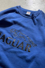 画像をギャラリービューアに読み込む, MADE IN USA 80&#39;S JAGUAR PRINT SWEATSHIRT / BLUE [SIZE: XL USED]
