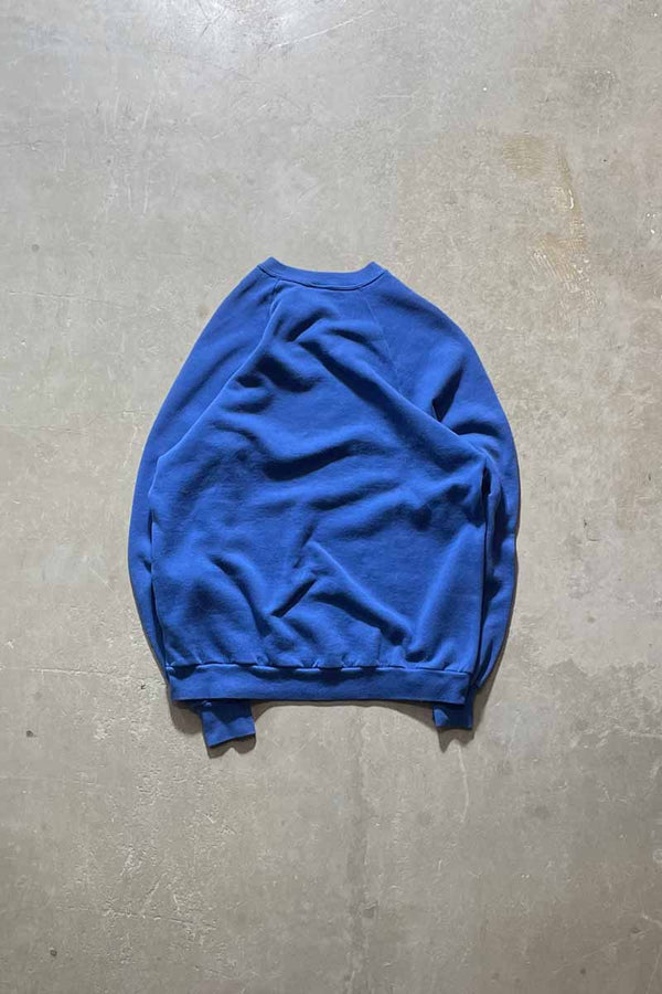 MADE IN USA 80'S JAGUAR PRINT SWEATSHIRT / BLUE [SIZE: XL USED]