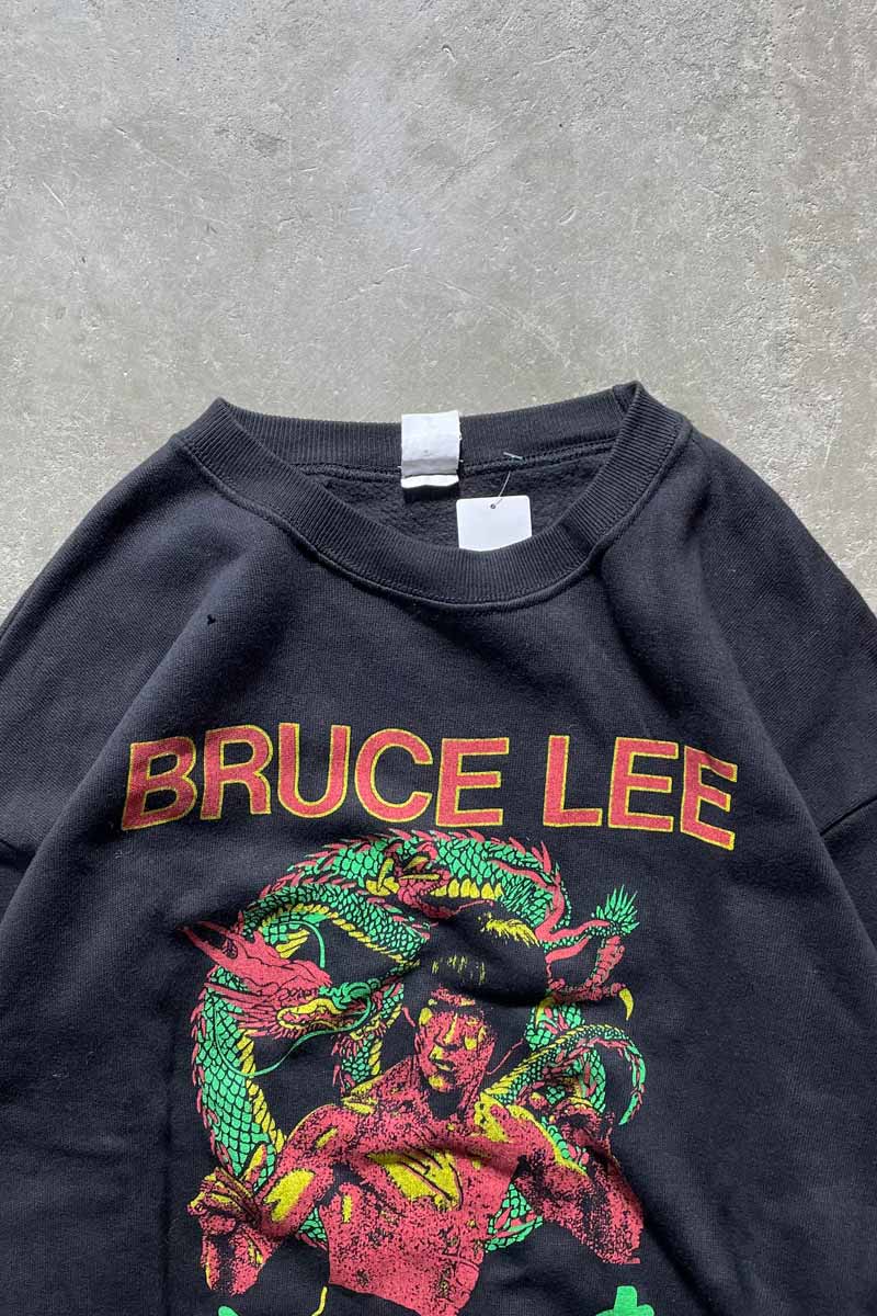 80'S BRUCE LEE SWEATSHIRT / BLACK [SIZE: M USED]