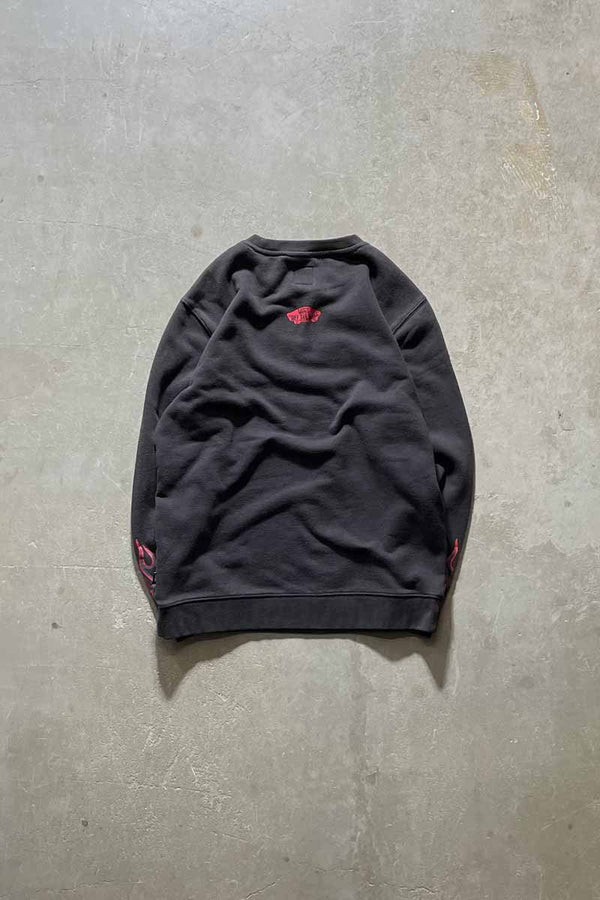THRASHER LOGO SWEATSHIRT / BLACK [SIZE: XL USED]