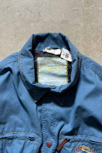 90'S BUTTON SHIRT JACKET / LIGHT BLUE [SIZE: M USED]
