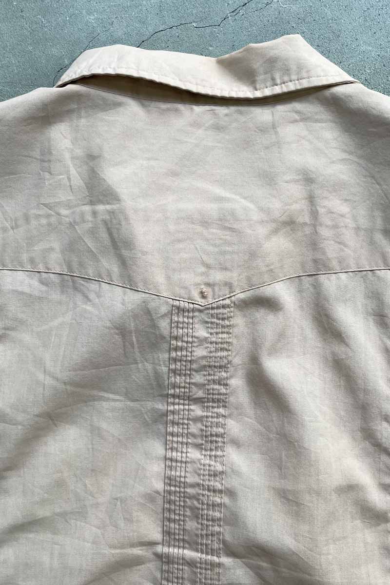 90s S/S CUBA SHIRT / BEIGE [SIZE: XL USED]