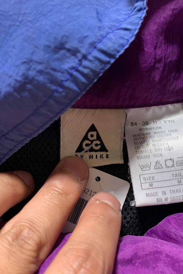 Y2K EARLY 00'S ZIP UP NYLON JACKET / BLACK [SIZE: M USED]