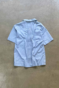 MADE IN MEXICO 80'S S/S CUBA SHIRT / BLUE [SIZE: L USED]