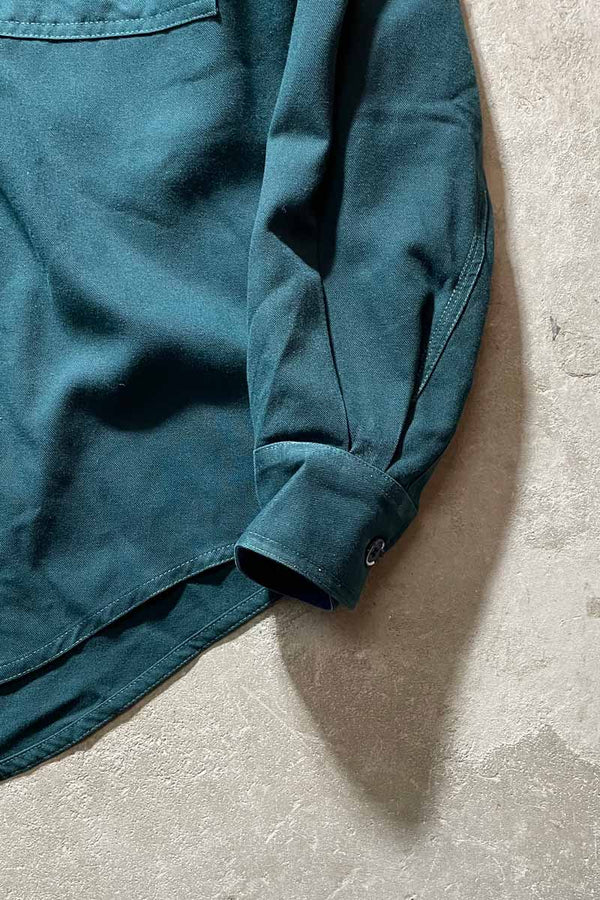 Y2K EARLY 00'S L/S SHIRT / GREEN [SIZE: M USED]