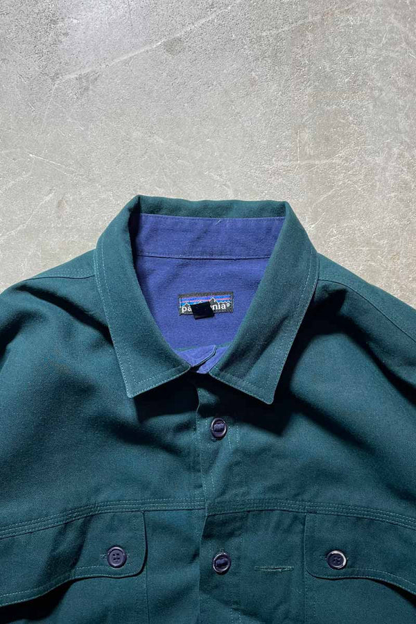 Y2K EARLY 00'S L/S SHIRT / GREEN [SIZE: M USED]