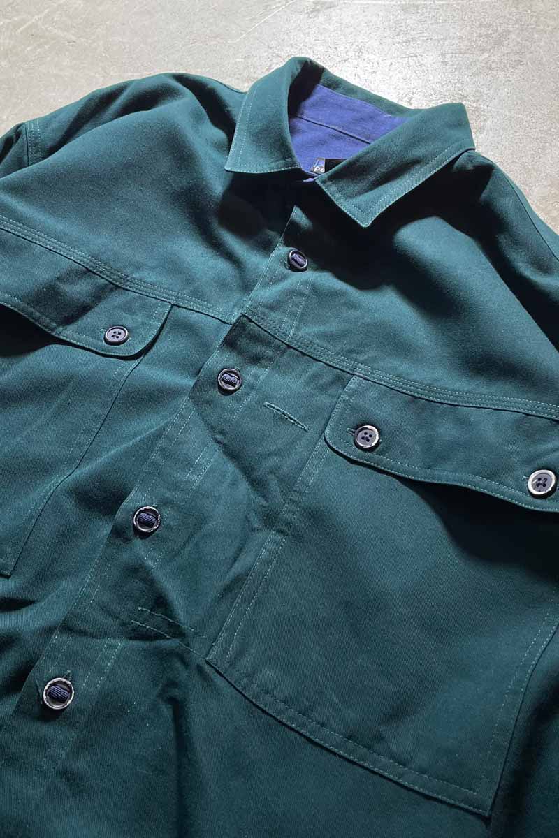 Y2K EARLY 00'S L/S SHIRT / GREEN [SIZE: M USED]
