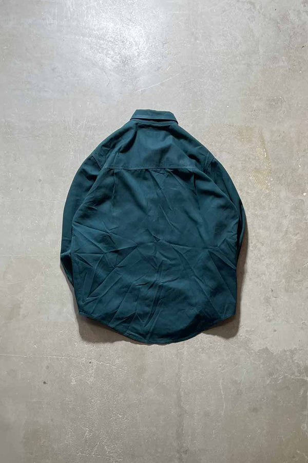 Y2K EARLY 00'S L/S SHIRT / GREEN [SIZE: M USED]