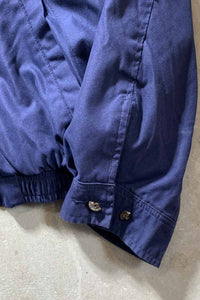 90'S POLYESTER ZIP UP JACKET / NAVY [SIZE: L USED]