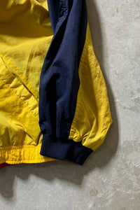 90-00'S HALF ZIP REVERSIBLE NYLON JACKET / RED / YELLOW [SIZE: XL USED]