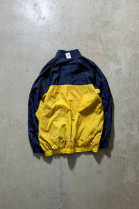 90-00'S HALF ZIP REVERSIBLE NYLON JACKET / RED / YELLOW [SIZE: XL USED]