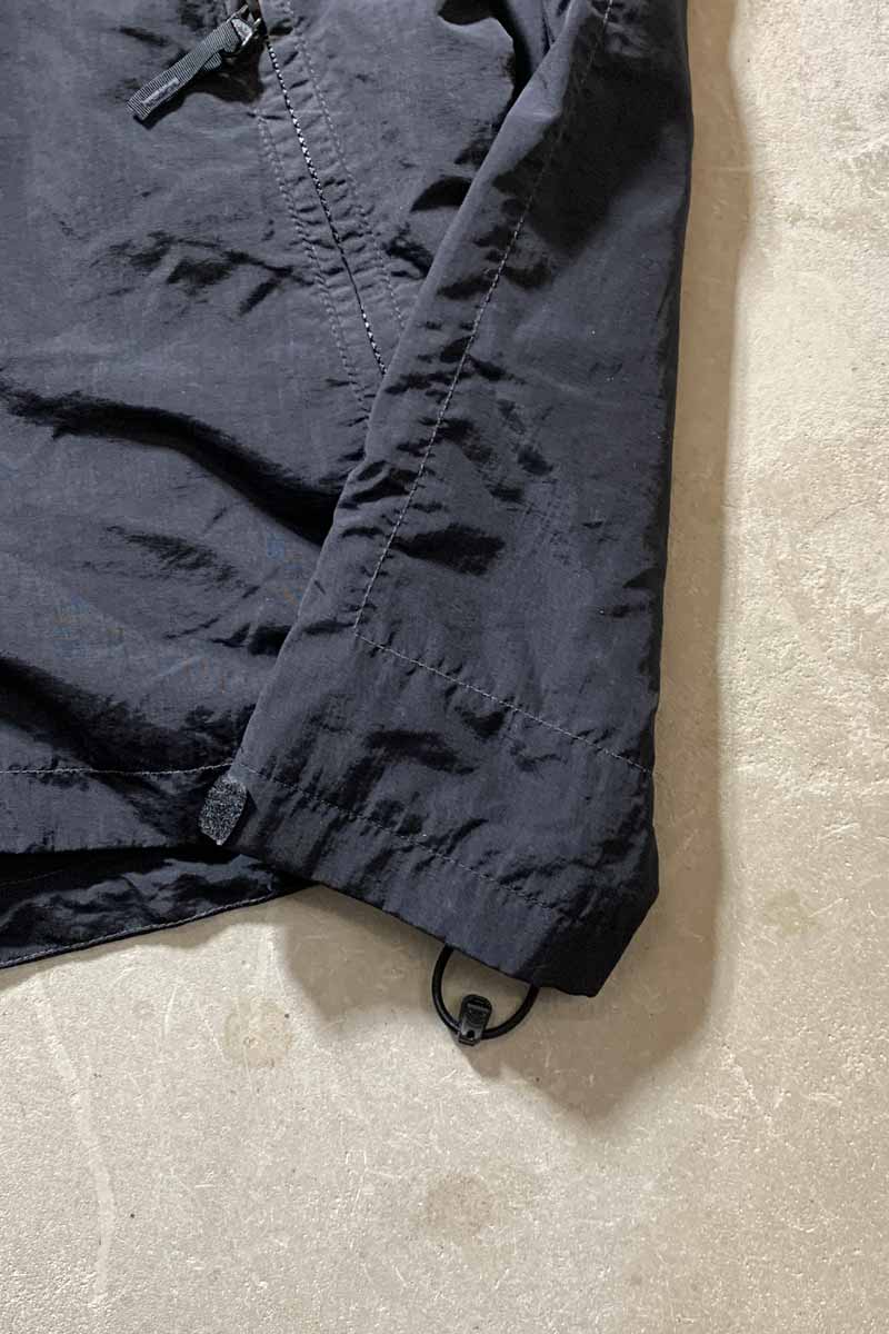 01'S ZIP UP NYLON JACKET / BLACK / YELLOW [SIZE: M USED]