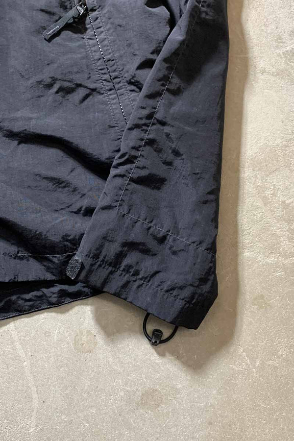 01'S ZIP UP NYLON JACKET / BLACK / YELLOW [SIZE: M USED]