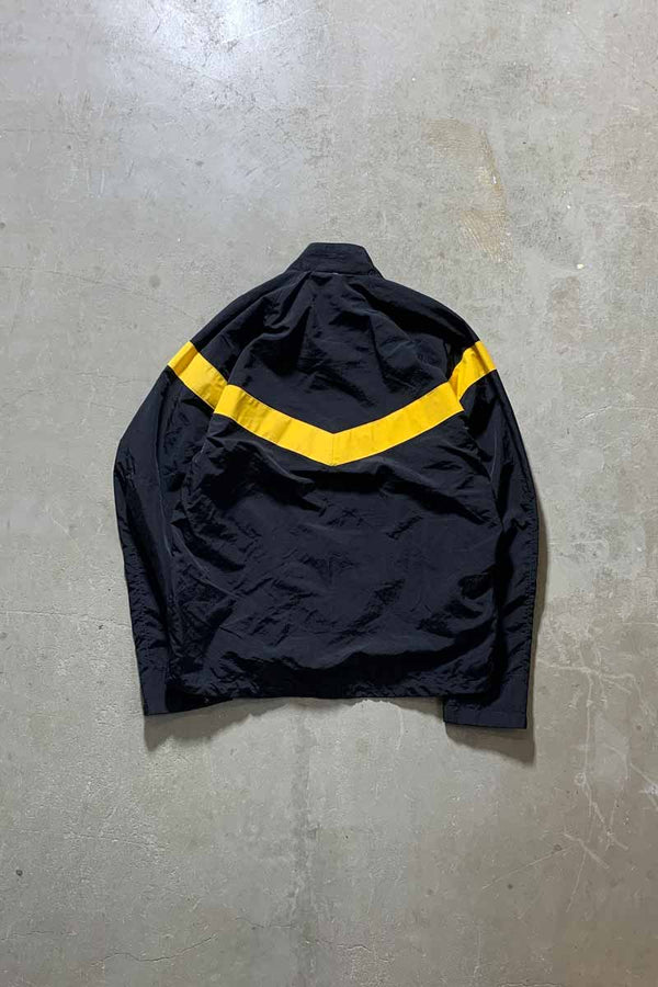 01'S ZIP UP NYLON JACKET / BLACK / YELLOW [SIZE: M USED]