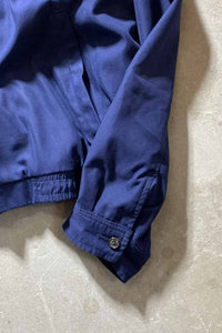 90'S POLYESTER ZIP UP JACKET / NAVY [SIZE: 2XL USED]