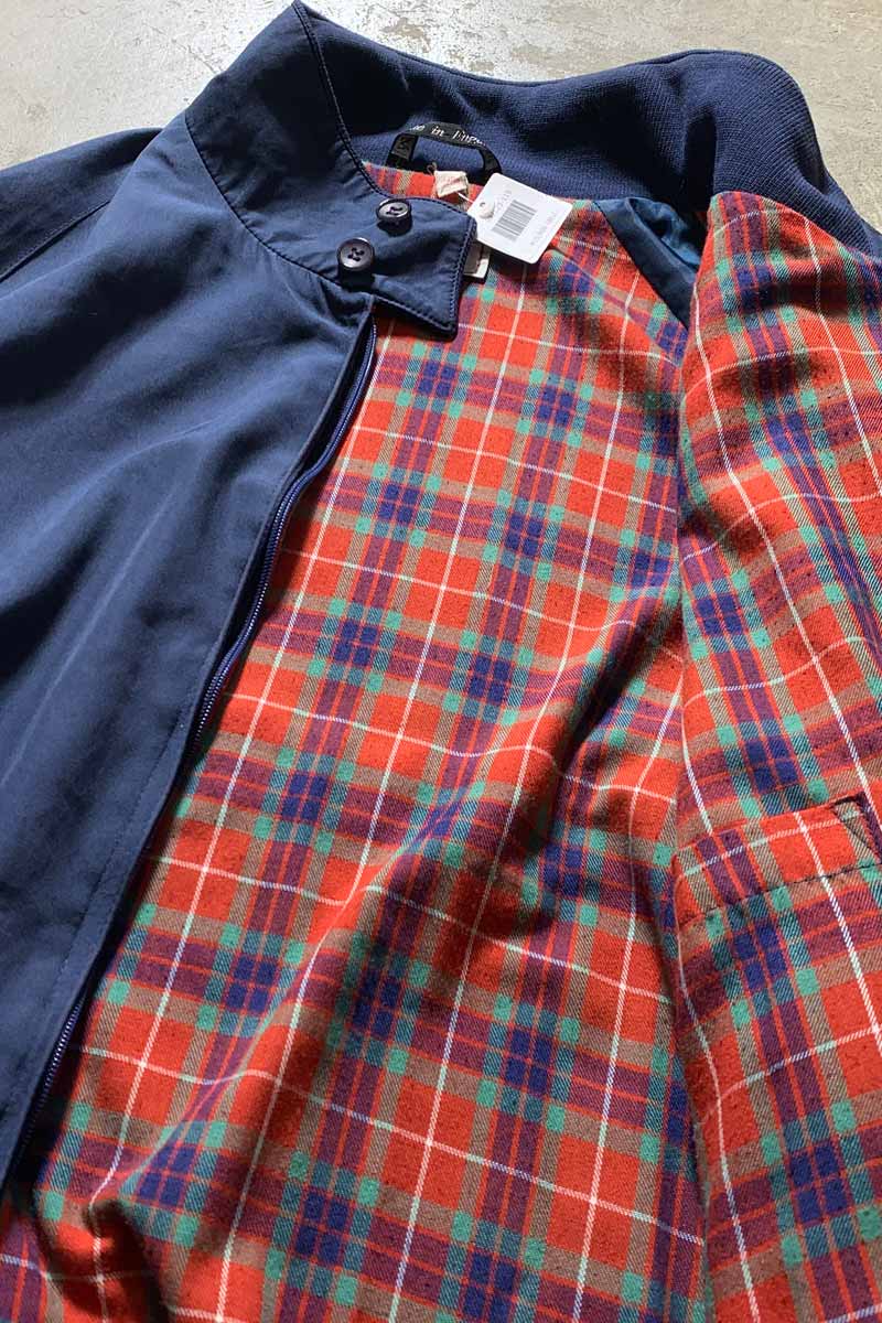 MADE IN ENGLAND 90'S G9 TYPE HARRINGTON JACKET / NAVY [SIZE: L USED]