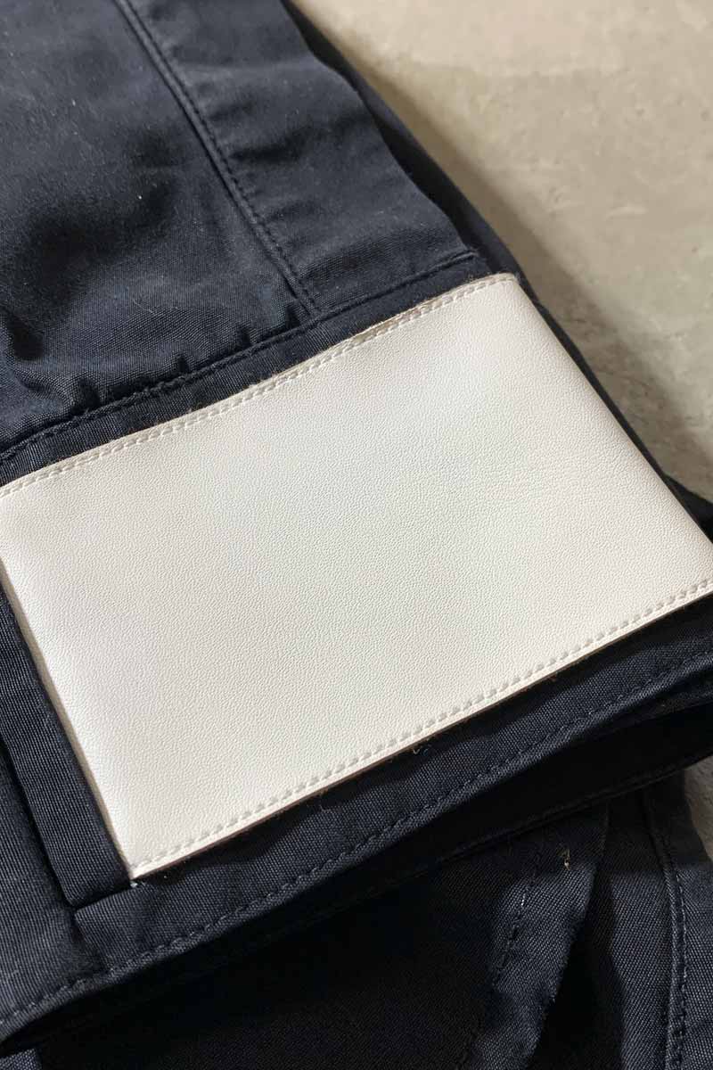 MADE IN ITALY L/S B.D COLOR SWITCHING SHIRT / BLACK [SIZE: M USED]
