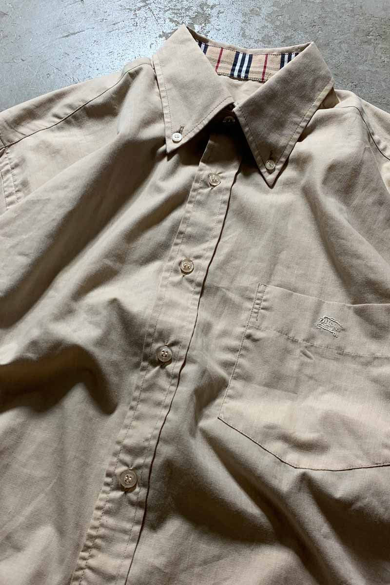 MADE IN ENGLAND L/S B.D SHIRT / BEIGE [SIZE: M USED]