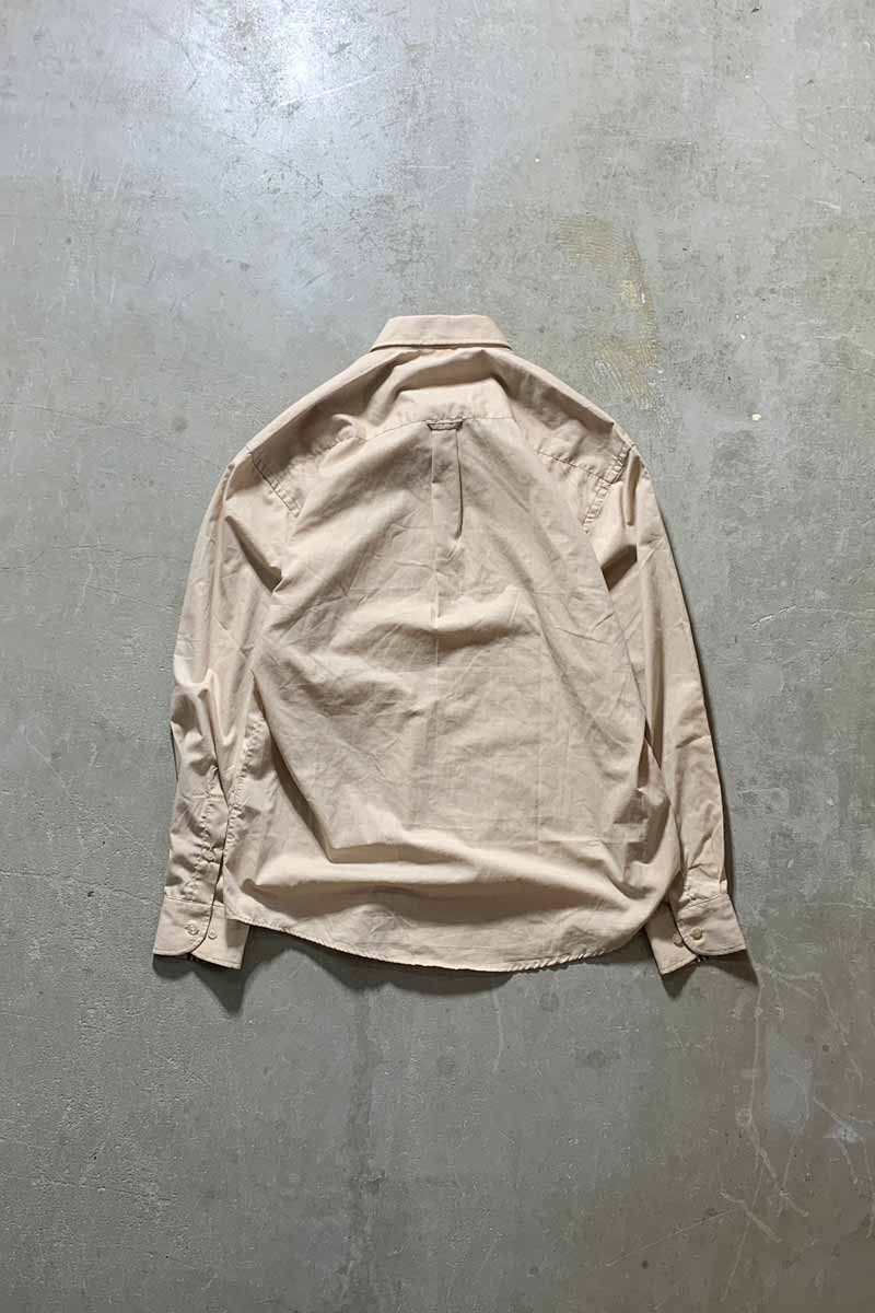MADE IN ENGLAND L/S B.D SHIRT / BEIGE [SIZE: M USED]