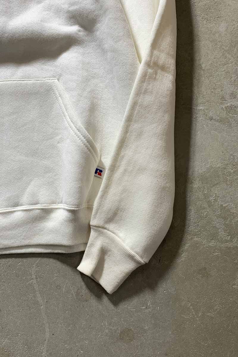MADE IN USA 80'S NOTRE DAME COLLEGE PRINT SWEAT HOODIE / WHITE [SIZE: XL USED]