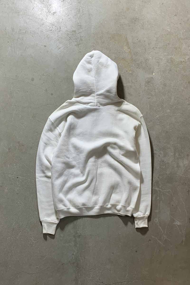 MADE IN USA 80'S NOTRE DAME COLLEGE PRINT SWEAT HOODIE / WHITE [SIZE: XL USED]