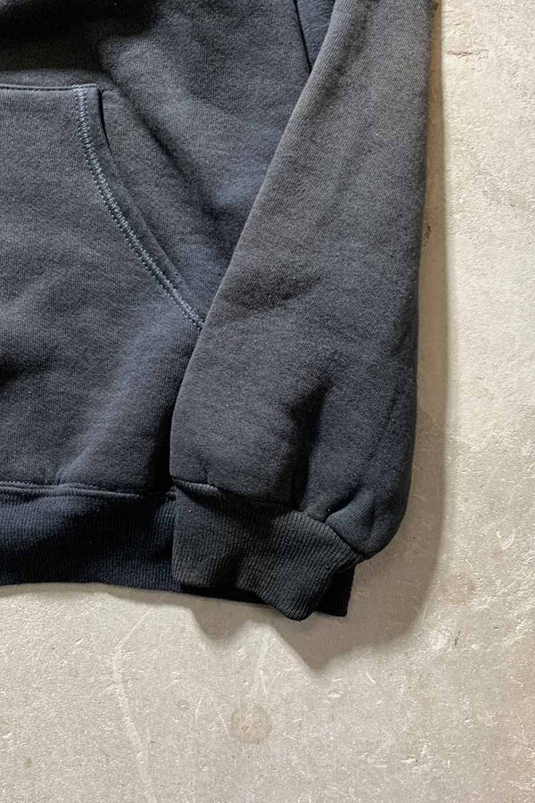 MADE IN USA 80'S PURDUE PRINT COLLEGE SWEAT HOODIE / BLACK [SIZE: L USED]
