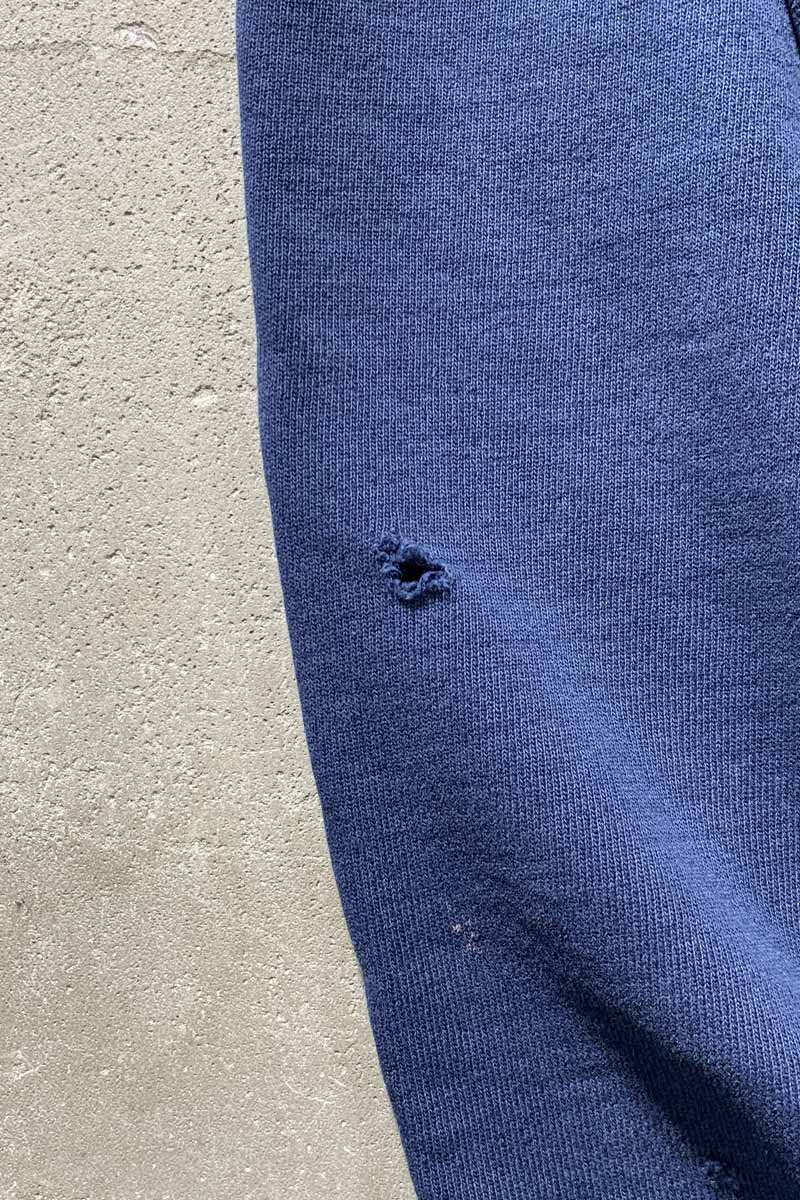 MADE IN USA 80'S REVERSE WEAVE ONE POINT SWEATSHIRT / NAVY [SIZE: L USED]