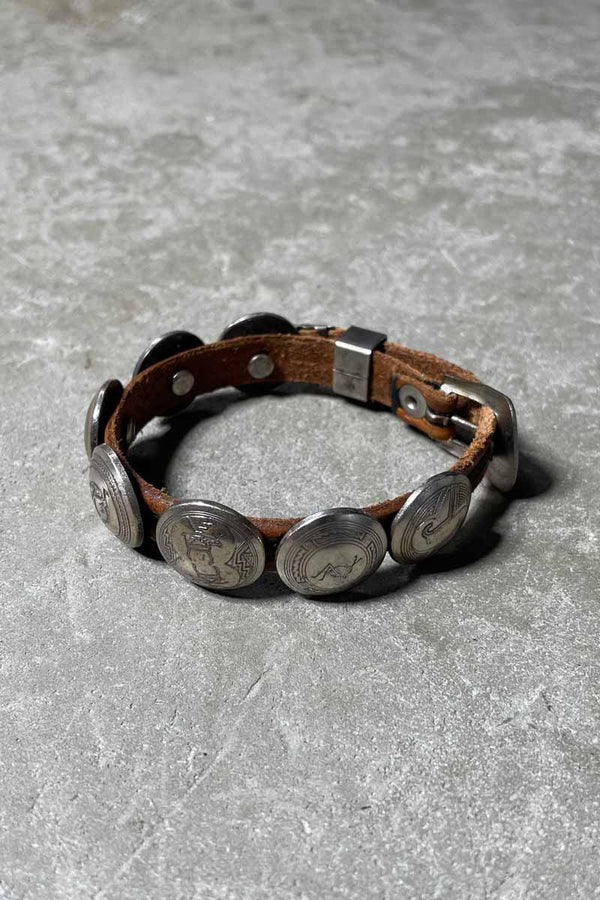 VINTAGE LEATHER BRACELET [SIZE: ONE SIZE USED]