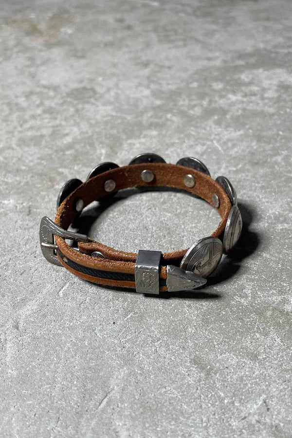 VINTAGE LEATHER BRACELET [SIZE: ONE SIZE USED]