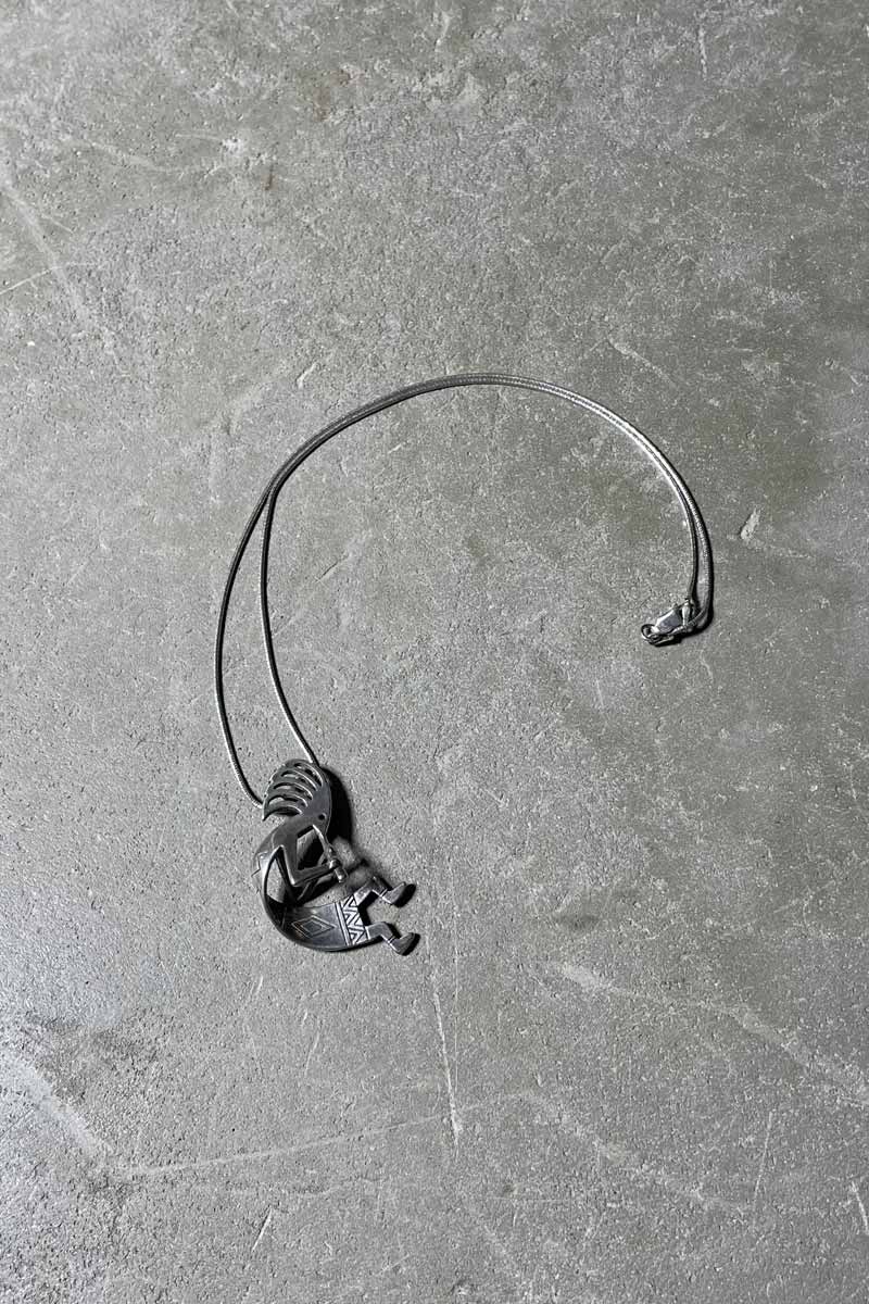 925 STERLING SILVER KOKOPELLI PENDANT NECKLACE [SIZE: ONE SIZE, USED]