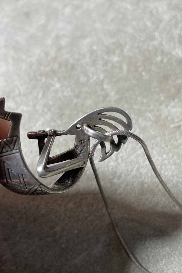 925 STERLING SILVER KOKOPELLI PENDANT NECKLACE [SIZE: ONE SIZE, USED]