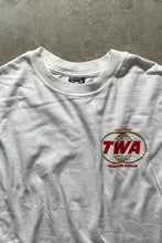 画像をギャラリービューアに読み込む, TWA BACK PRINT ADVERTISING T-SHIRT / WHITE [SIZE: XL相当 USED]
