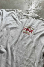 画像をギャラリービューアに読み込む, TWA BACK PRINT ADVERTISING T-SHIRT / WHITE [SIZE: XL相当 USED]
