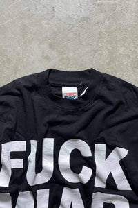 FUCK WAR PRINT MESSAGE T-SHIRT / BLACK [SIZE: S USED]
