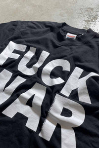FUCK WAR PRINT MESSAGE T-SHIRT / BLACK [SIZE: S USED]