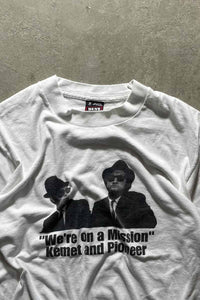 MADE IN USA 80'S THE BLUES BROTHERS T-SHIRT / WHITE [SIZE: M USED]