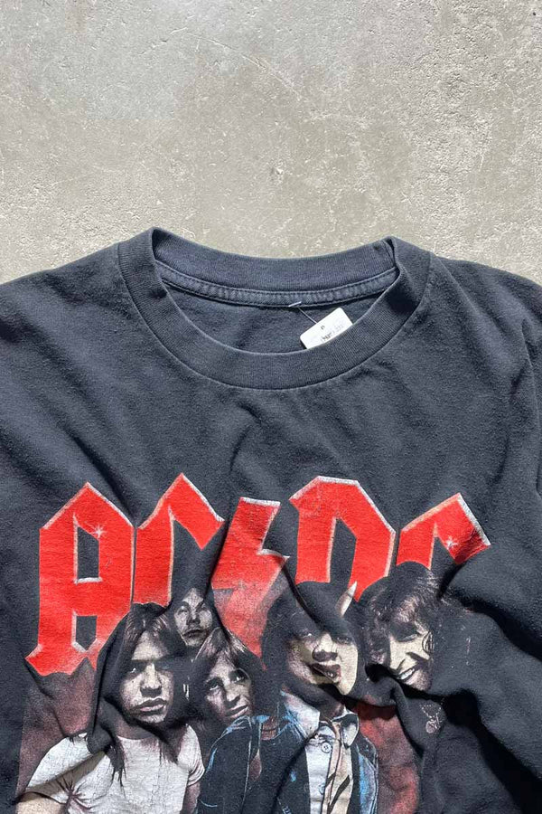 ACDC HIGH TO HELL PRINT BAND T-SHIRT / BLACK [SIZE: L equivalent USED]