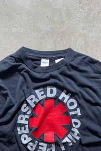 Y2K EARLY 00'S RED HOT CHILI PEPPERS LOGO T-SHIRT / BLACK [SIZE: M相当 USED]