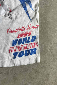 MADE IN USA 95'S FIGURE SKATING TOUR T-SHIRT / WHITE [SIZE: XL USED]