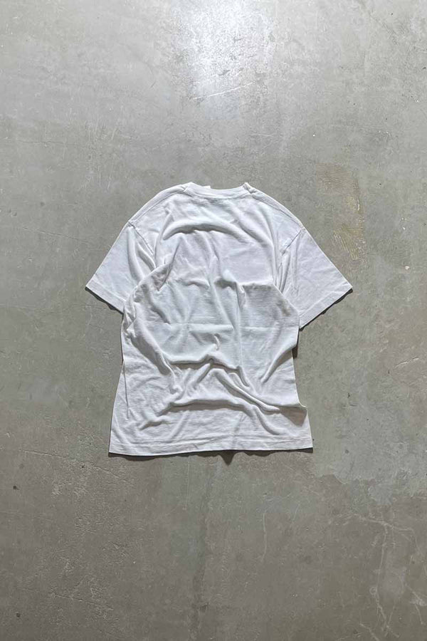 MADE IN USA 90'S JUST SAY HO PRINT T-SHIRT / WHITE [SIZE: L USED]