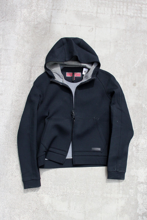Y2K EARLY 00'S FULL ZIP BONDING HOODIE / BLACK [SIZE: L USED]