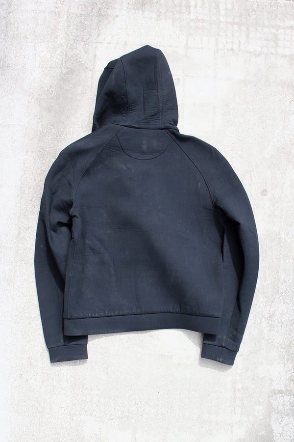 Y2K EARLY 00'S FULL ZIP BONDING HOODIE / BLACK [SIZE: L USED]