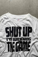 画像をギャラリービューアに読み込む, 90&#39;S SHUT UP PRINT MESSAGE T-SHIRT / WHITE [SIZE: L USED]
