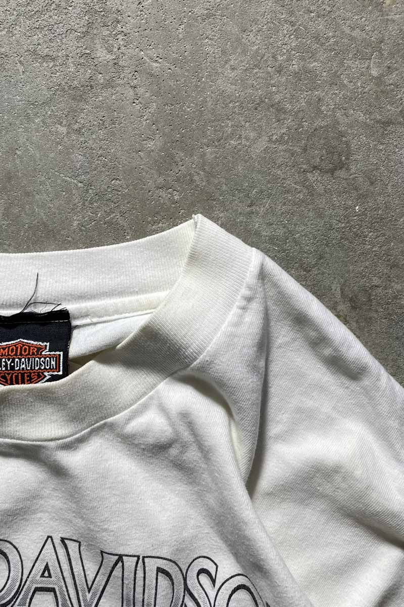 MADE IN MEXICO 90-00'S LOGO PRINT L/S T-SHIRT / WHITE [SIZE: L USED]
