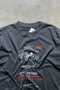 90'S ALBERT EINSTEIN E=MC2 T-SHIRT / BLACK [SIZE: L相当 USED]