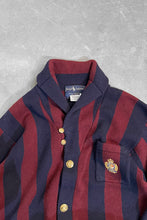画像をギャラリービューアに読み込む, 90&#39;S LAMBS WOOL CARDIGAN / STRIPE [SIZE: M USED]
